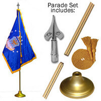 Indoor Air Force Flag Set