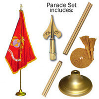 Indoor Marine Corps Flag Set