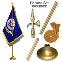 Indoor Navy Flag Set