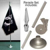 Indoor Pow-Mia Flag Set