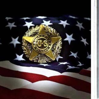 Metal US Veteran Grave Markers