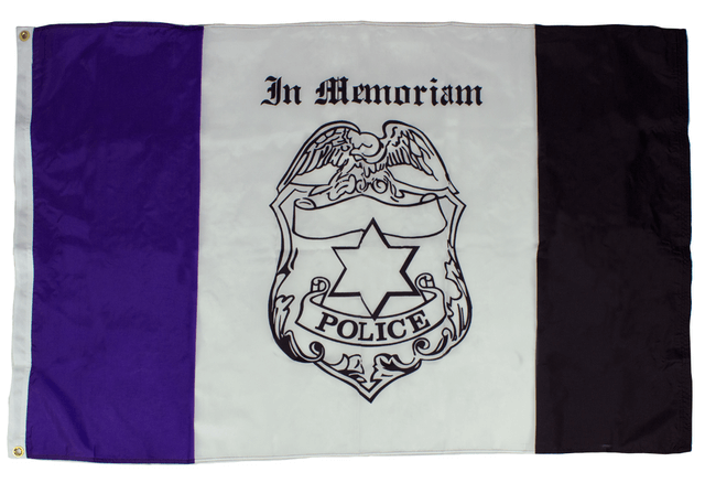 Police Mourning Flags