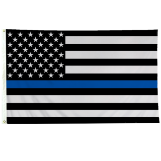 US Thin Blue Line Flag